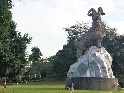 台中公園の見どころの羊