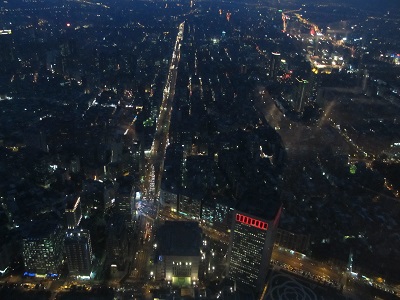 台北101展望台からの夜景